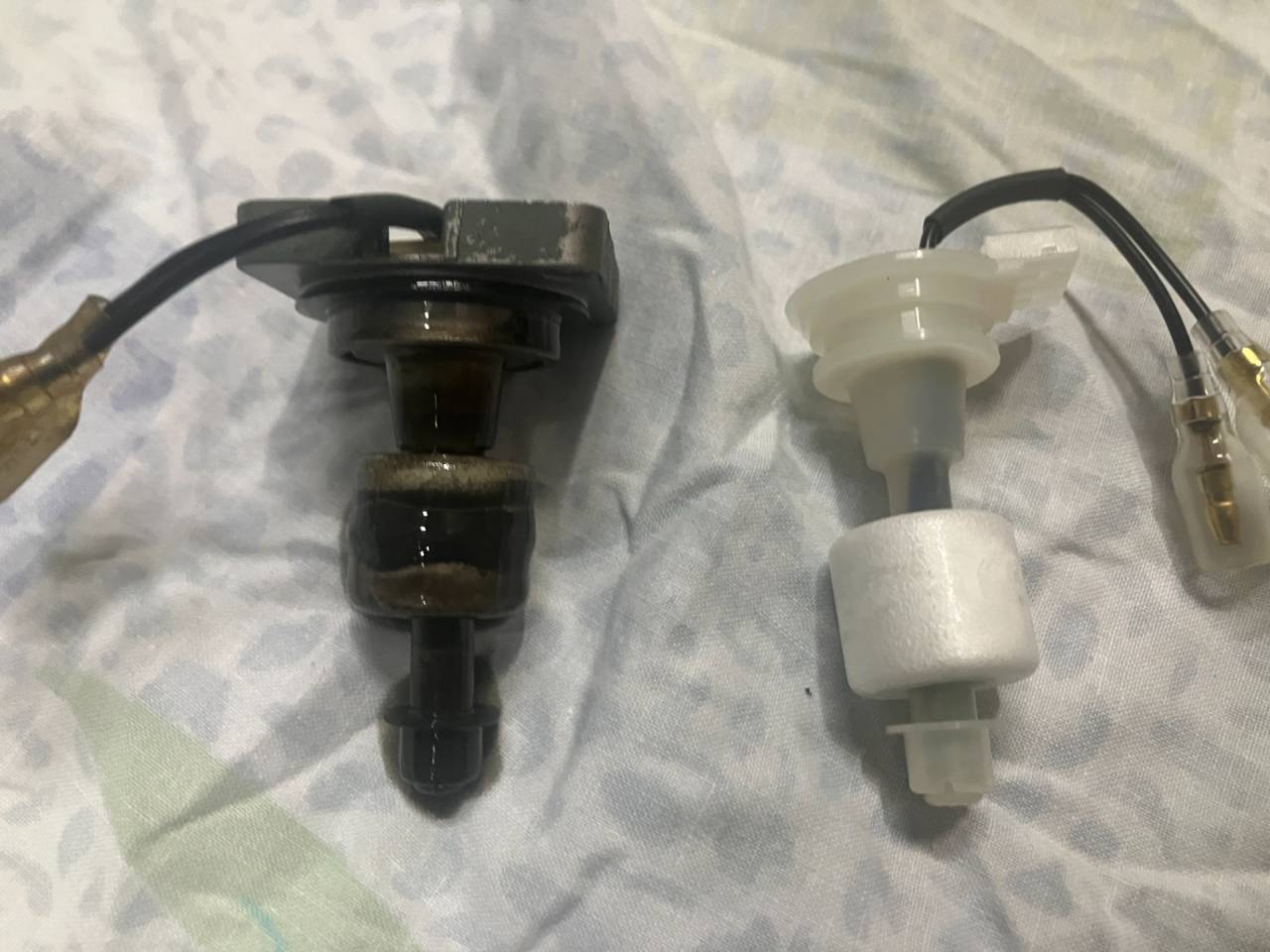 使い込まれたフロートスイッチ